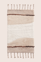 İrya-Marble Tekli Banyo Paspası %100 Pamuk 50x80 Kahverengi-Banyo Paspası-5-Milagron.com