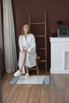 İrya-Marble Tekli Banyo Paspası %100 Pamuk 60x100 Gri-Banyo Paspası-1-Milagron.com