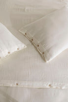 Irya-Marla 5 Parça çift Kişilik Müslin Nevresim Takımı Ekru-Nevresim Takımı-4-Milagron.com