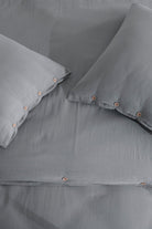 Irya-Marla 5 Parça çift Kişilik Müslin Nevresim Takımı Gri-Nevresim Takımı-4-Milagron.com