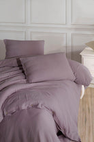 Irya-Marla 5 Parça çift Kişilik Müslin Nevresim Takımı Lila-Nevresim Takımı-2-Milagron.com