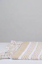 Irya-Martil Tekli Banyo Paspası %100 Pamuk 70x110 Bej-Paspas-6-Milagron.com