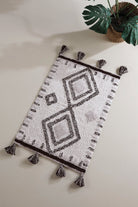 Irya-Martina Tekli Banyo Paspası %100 Pamuk 60x90 Gri-Paspas-1-Milagron.com