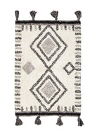 Irya-Martina Tekli Banyo Paspası %100 Pamuk 60x90 Gri-Paspas-2-Milagron.com