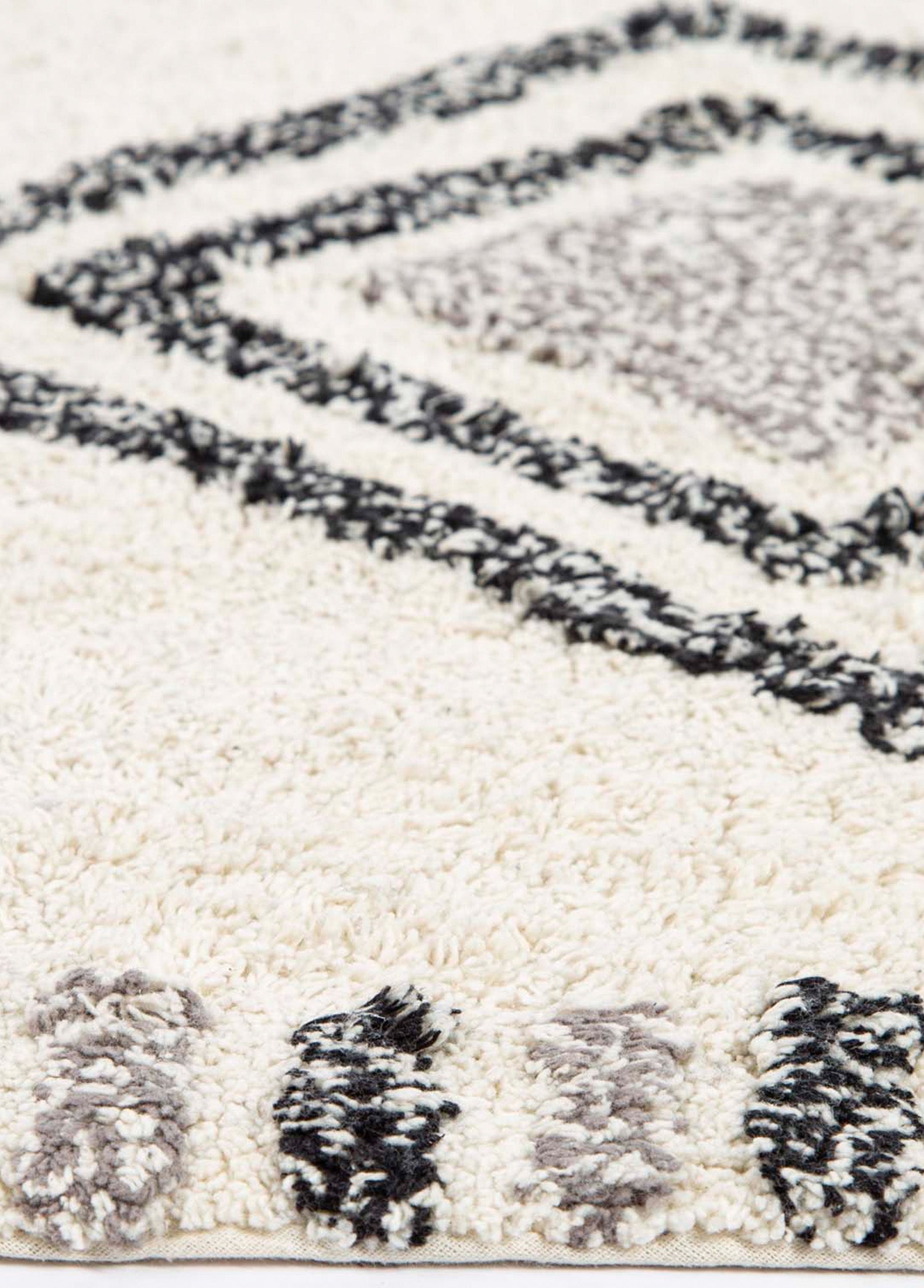 Irya-Martina Tekli Banyo Paspası %100 Pamuk 60x90 Gri-Paspas-5-Milagron.com