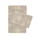 Irya-Maxi 2’li Takım Banyo Paspası %100 Pamuk 40x60 + 60x90 Bej-Paspas-2-Milagron.com