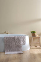 Irya-Maxi 2’li Takım Banyo Paspası %100 Pamuk 40x60 + 60x90 Gri-Paspas-1-Milagron.com