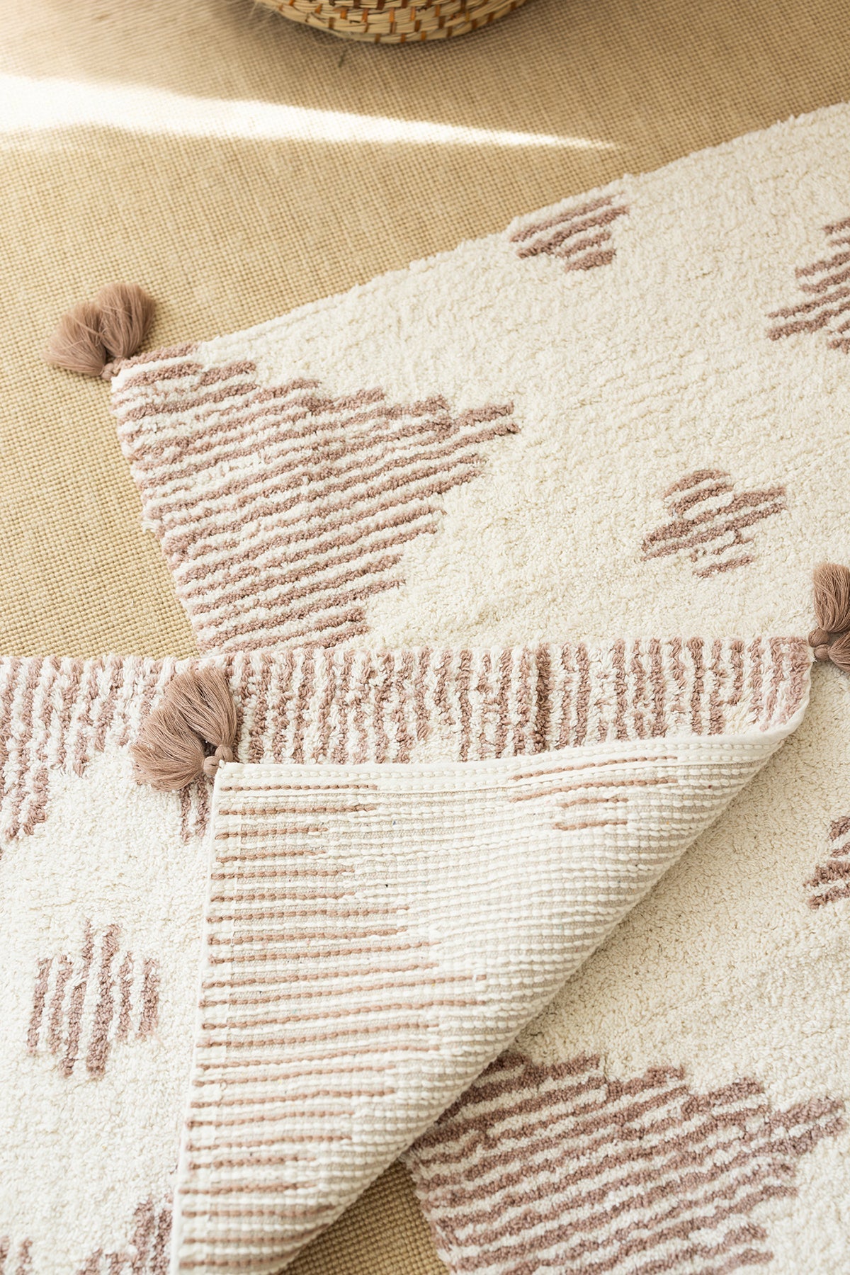 İRYA-Mistic 2’li Takım Banyo Paspası %100 Pamuk 40x60 + 60x90 Kahverengi-Banyo Paspası-2-Milagron.com