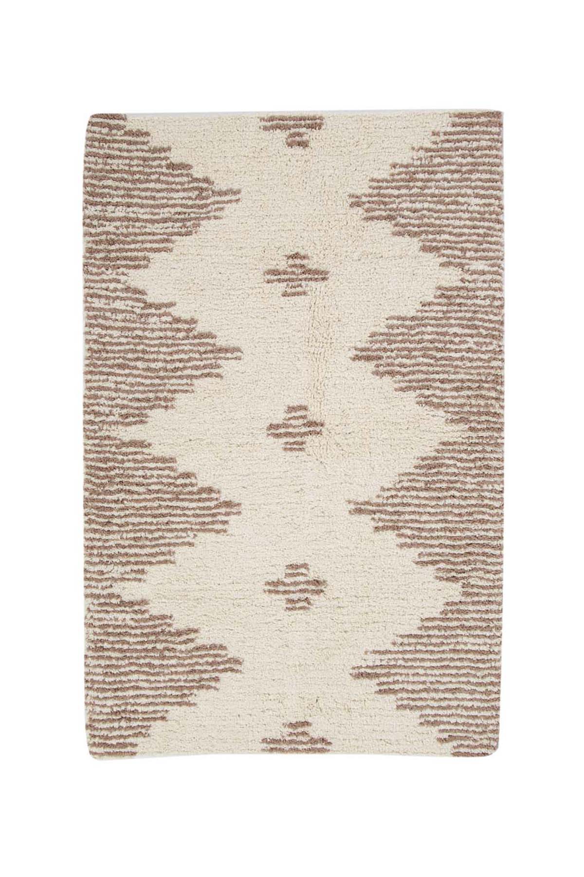 Irya-Mistic Tekli Banyo Paspası %100 Pamuk 70x110 Kahverengi-Paspas-2-Milagron.com