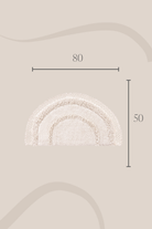 Irya-Moon Tekli Banyo Paspası %100 Pamuk 50x80 Ekru-Paspas-3-Milagron.com