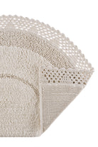 Irya-Moon Tekli Banyo Paspası %100 Pamuk 50x80 Ekru-Paspas-7-Milagron.com