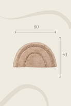 Irya-Moon Tekli Banyo Paspası %100 Pamuk 50x80 Mocha-Paspas-4-Milagron.com