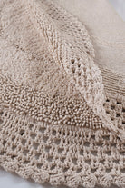 Irya-Moon Yuvarlak Banyo Paspası %100 Pamuk 120x120 Bej-Paspas-6-Milagron.com