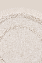 Irya-Moon Yuvarlak Banyo Paspası %100 Pamuk 120x120 Ekru-Paspas-11-Milagron.com