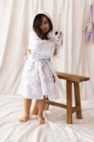 Irya-My Little Bear Çocuk Bornoz Gri-Bornoz-2-Milagron.com