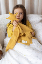 Irya-My Star Organik Pamuk 2 Katlı Müslin Uyku Arkadaşı Hardal-Uyku Arkadaşı-1-Milagron.com