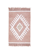 Irya-Nell Tekli Banyo Paspası %100 Pamuk 60x90 Pembe-Paspas-2-Milagron.com