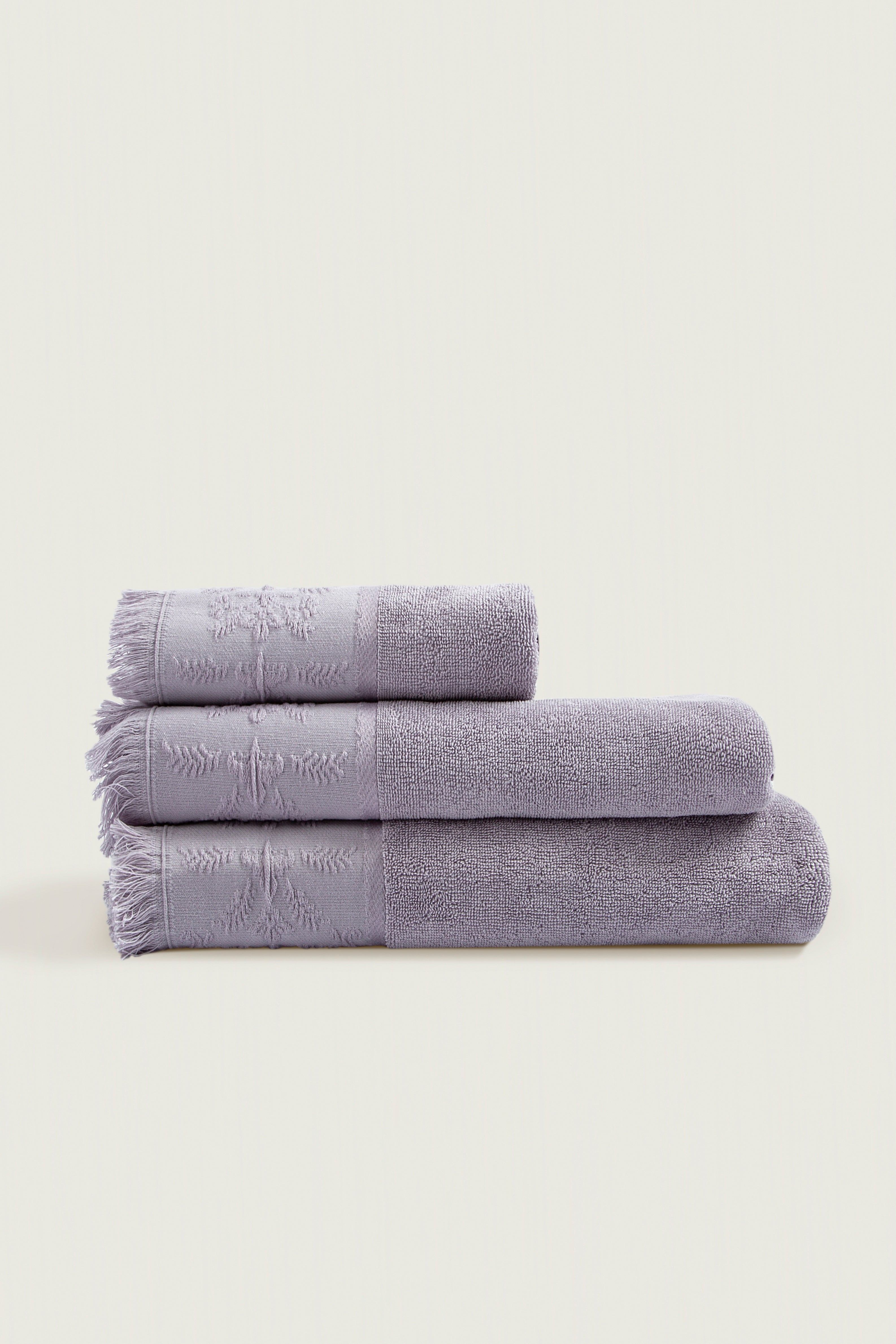 Irya-Nera Banyo Havlusu 90x150 Cm Lila-Havlu & Peştamal-5-Milagron.com