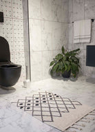 Irya-Neveda Tekli Banyo Paspası %100 Pamuk 60x90 Gri-Paspas-3-Milagron.com