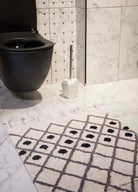 Irya-Neveda Tekli Banyo Paspası %100 Pamuk 60x90 Gri-Paspas-6-Milagron.com