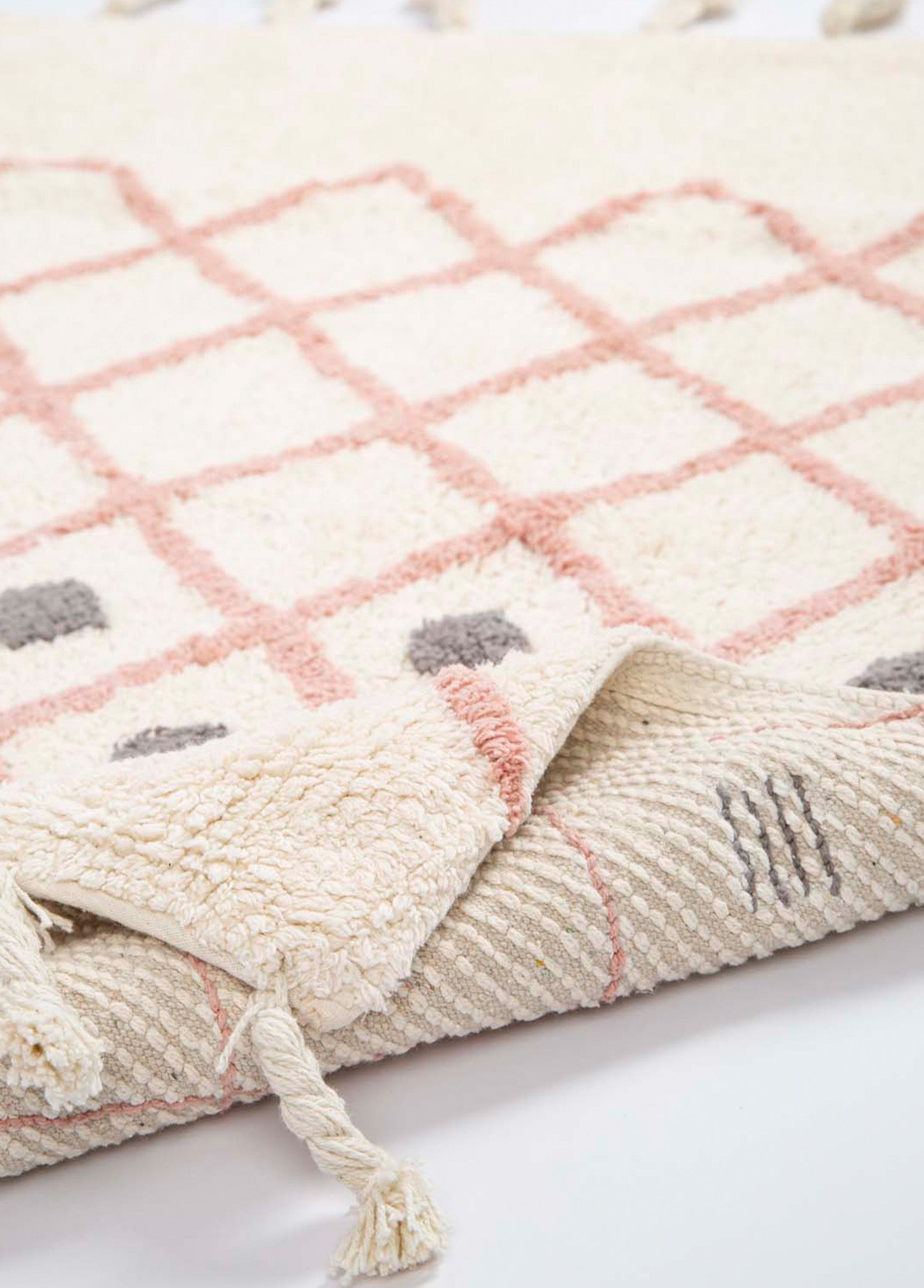 Irya-Neveda Tekli Banyo Paspası %100 Pamuk 60x90 Pembe-Paspas-7-Milagron.com