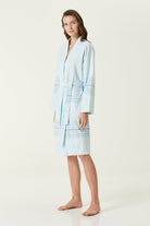 Irya-New Derin Spa Kadın Bornoz Mavi-Bornoz-3-Milagron.com