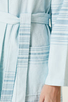 Irya-New Derin Spa Kadın Bornoz Mavi-Bornoz-4-Milagron.com