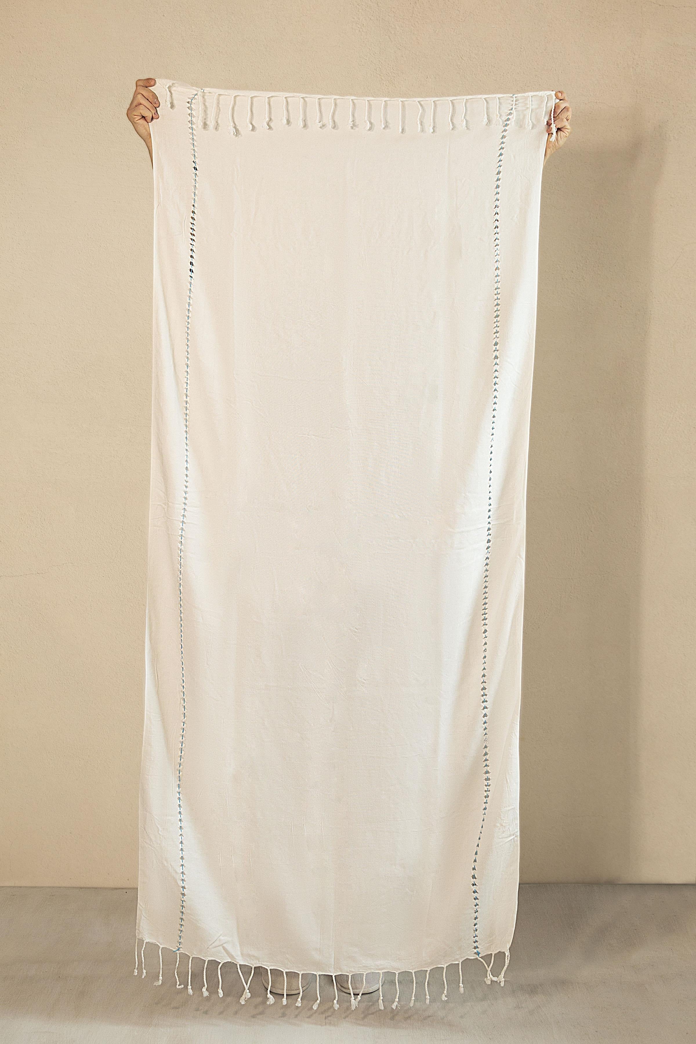 Irya-New Meltem %100 Pamuklu Peştamal Turkuaz 90x170-Havlu & Peştamal-4-Milagron.com