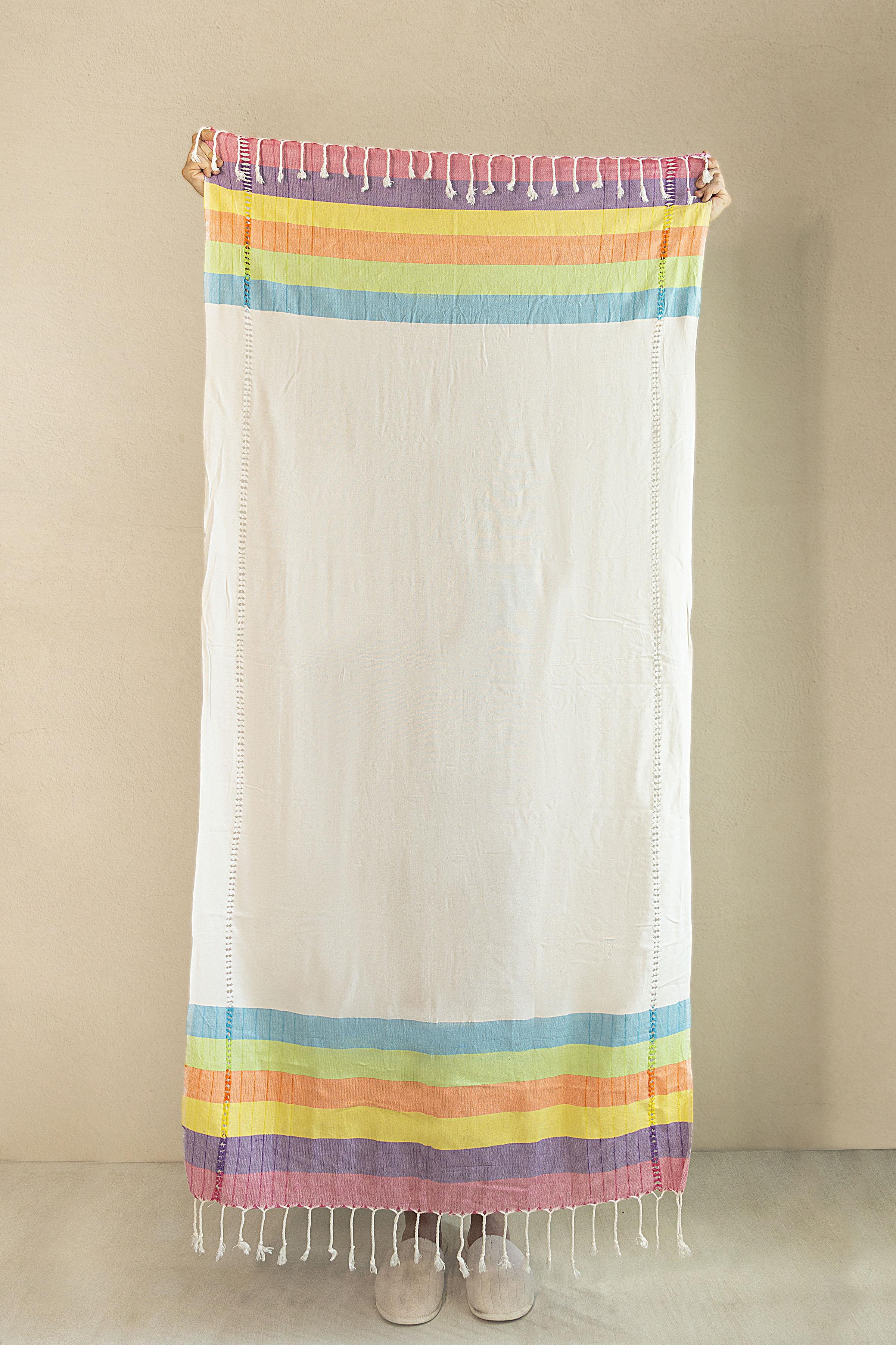 Irya-New Meltem Peştamal Beyaz 90x170-Havlu & Peştamal-4-Milagron.com