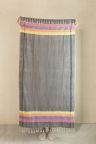 Irya-New Meltem Peştamal Siyah 90x170-Havlu & Peştamal-4-Milagron.com