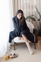 Irya-Night Örme Battaniye 130x170 Lacivert-Battaniye-1-Milagron.com