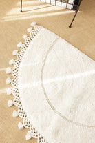 Irya-Nora Tekli Banyo Paspası %100 Pamuk 50x80 Ekru-Paspas-2-Milagron.com