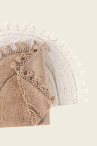 Irya-Nora Tekli Banyo Paspası %100 Pamuk 50x80 Ekru-Paspas-4-Milagron.com