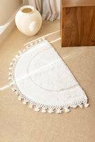 Irya-Nora Tekli Banyo Paspası %100 Pamuk 50x80 Ekru-Paspas-5-Milagron.com