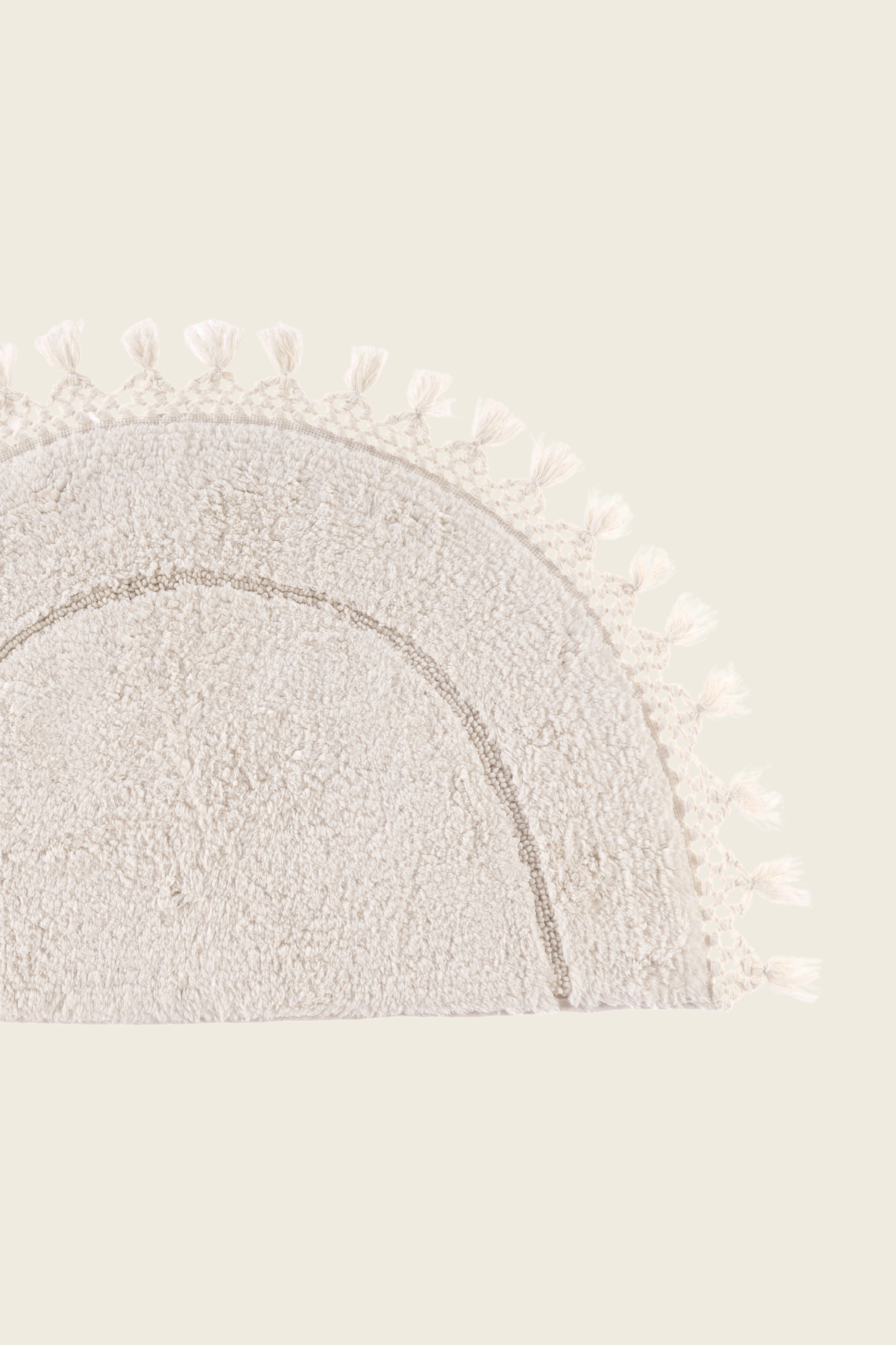 Irya-Nora Tekli Banyo Paspası %100 Pamuk 50x80 Ekru-Paspas-6-Milagron.com