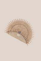 Irya-Nora Yuvarlak Banyo Paspası %100 Pamuk 90x90 Bej-Paspas-10-Milagron.com