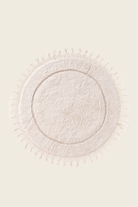 Irya-Nora Yuvarlak Banyo Paspası %100 Pamuk 90x90 Ekru-Paspas-5-Milagron.com