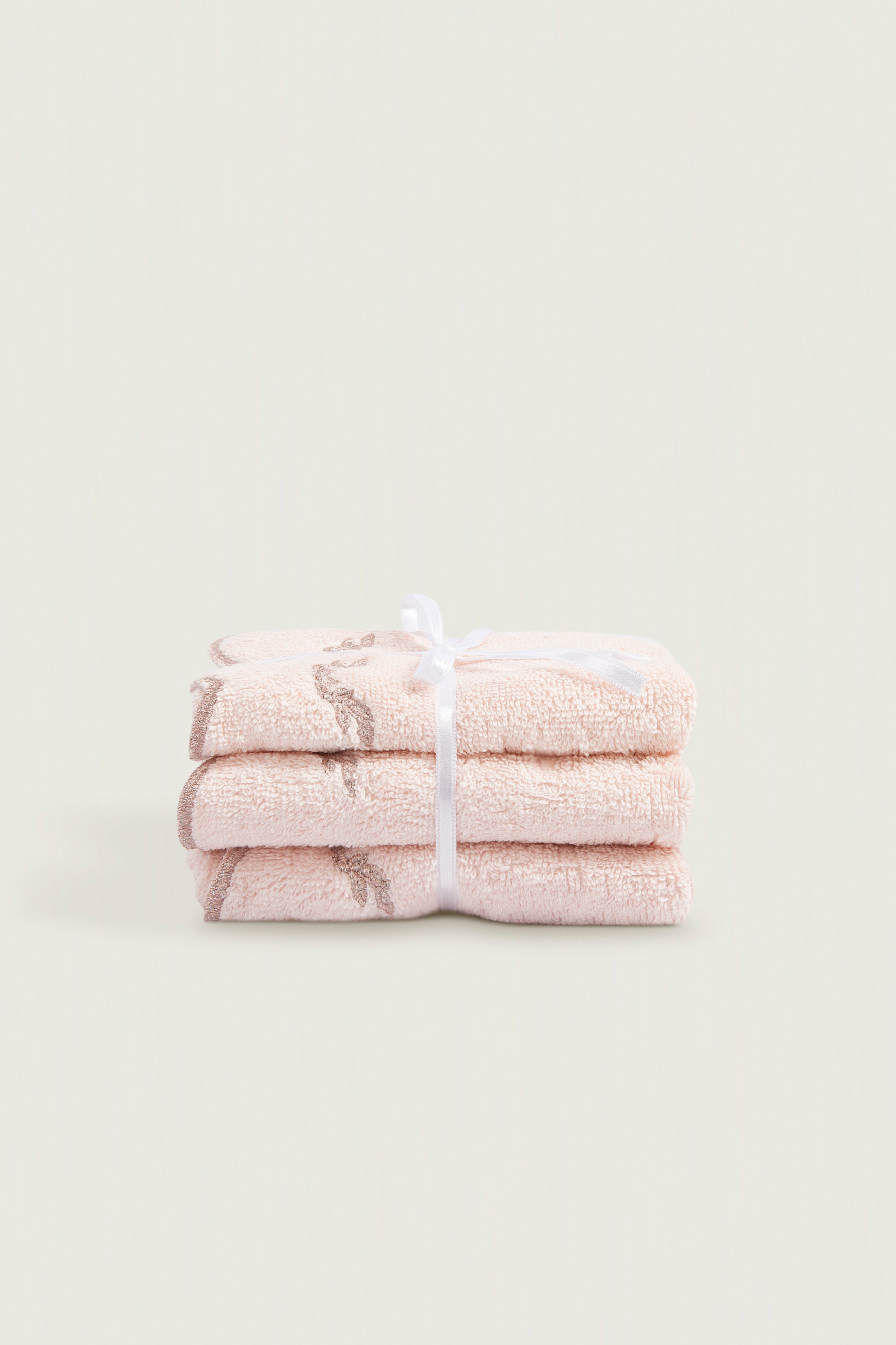 Irya-Norena 3'lü Havlu Seti 30x50 Cm Pembe-Havlu & Peştamal-1-Milagron.com