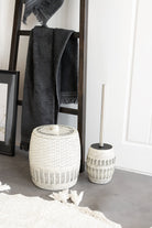 İrya-Olivid Yuvarlak Banyo Paspası %100 Pamuk 100x100 Ekru-Yuvarlak Banyo Paspası-4-Milagron.com