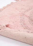 Irya-Olivid Yuvarlak Banyo Paspası %100 Pamuk 100x100 Pembe-Paspas-5-Milagron.com