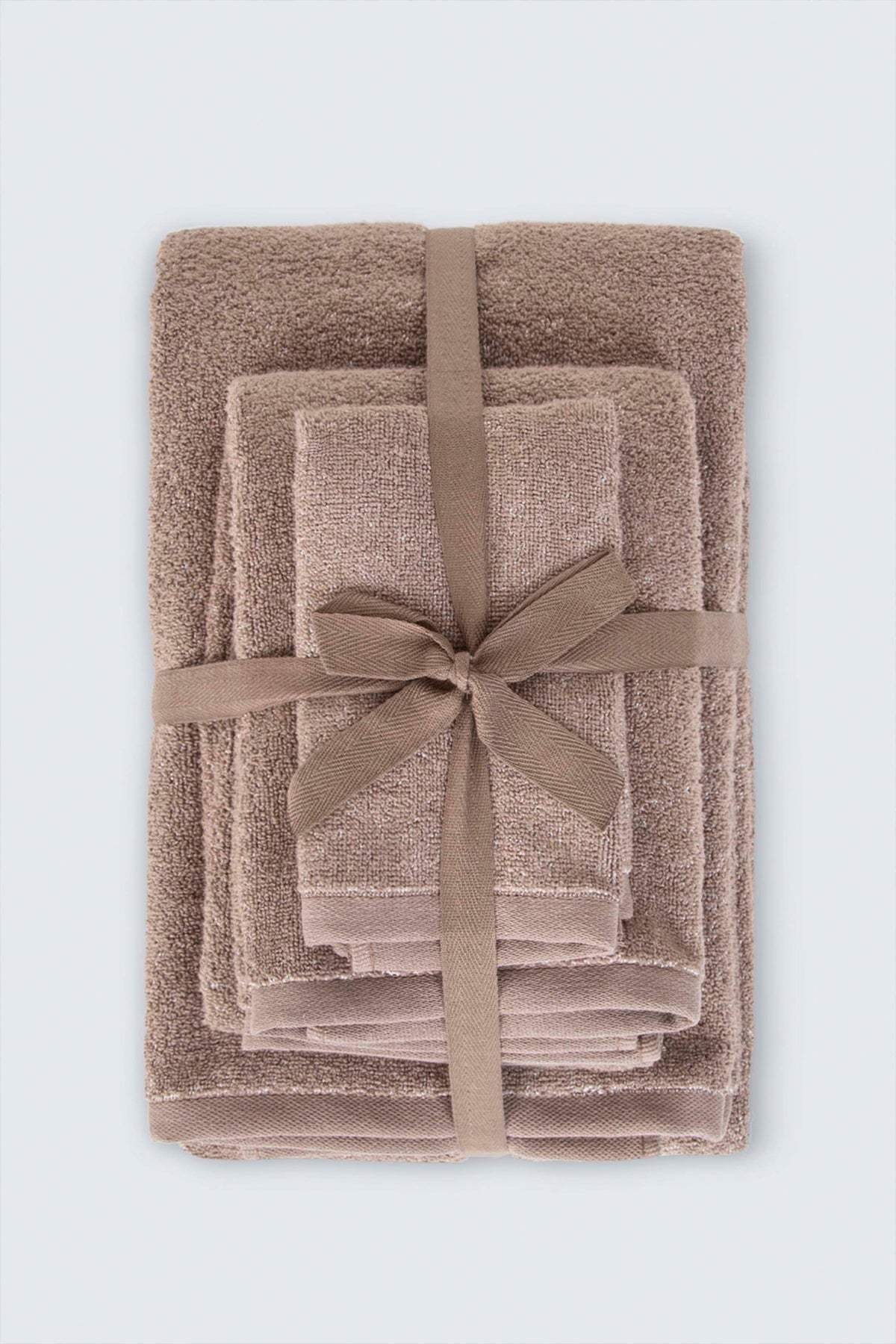 Irya-Owen 3'lü Banyo Havlu Seti Kahverengi-Havlu & Peştamal-1-Milagron.com