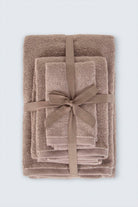 Irya-Owen 3'lü Banyo Havlu Seti Kahverengi-Havlu & Peştamal-1-Milagron.com