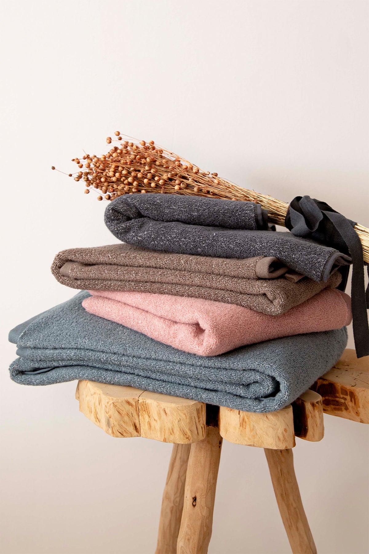 Irya-Owen 3'lü Banyo Havlu Seti Kahverengi-Havlu & Peştamal-4-Milagron.com