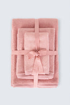 Irya-Owen 3'lü Banyo Havlu Seti Pembe-Havlu & Peştamal-1-Milagron.com
