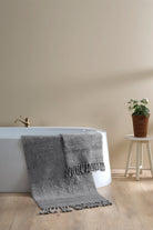 Irya-Paloma 2’li Takım Banyo Paspası %100 Pamuk 40x60 + 60x90 Gri-Paspas-1-Milagron.com