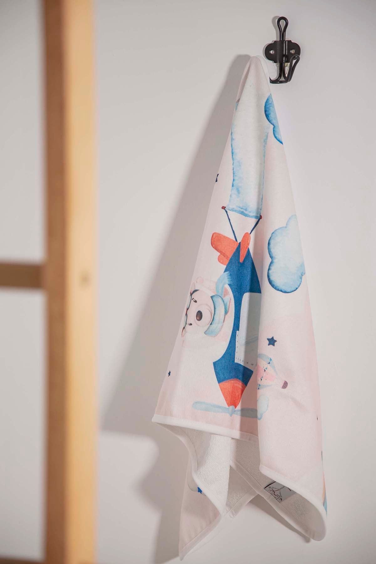 Irya-Pilot Ayı Havlu 50x90-Havlu & Peştamal-1-Milagron.com