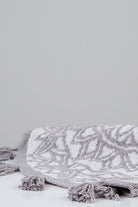 Irya-Pina Yuvarlak Banyo Paspası %100 Pamuk 100x100 Gri-Paspas-5-Milagron.com