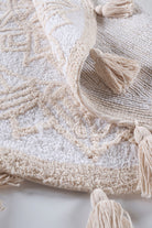 Irya-Pina Yuvarlak Banyo Paspası %100 Pamuk 100x100 Kahverengi-Paspas-6-Milagron.com