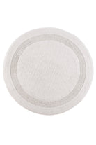 Irya-Puffed Yuvarlak Banyo Paspası %100 Pamuk 100x100 Ekru-Paspas-8-Milagron.com