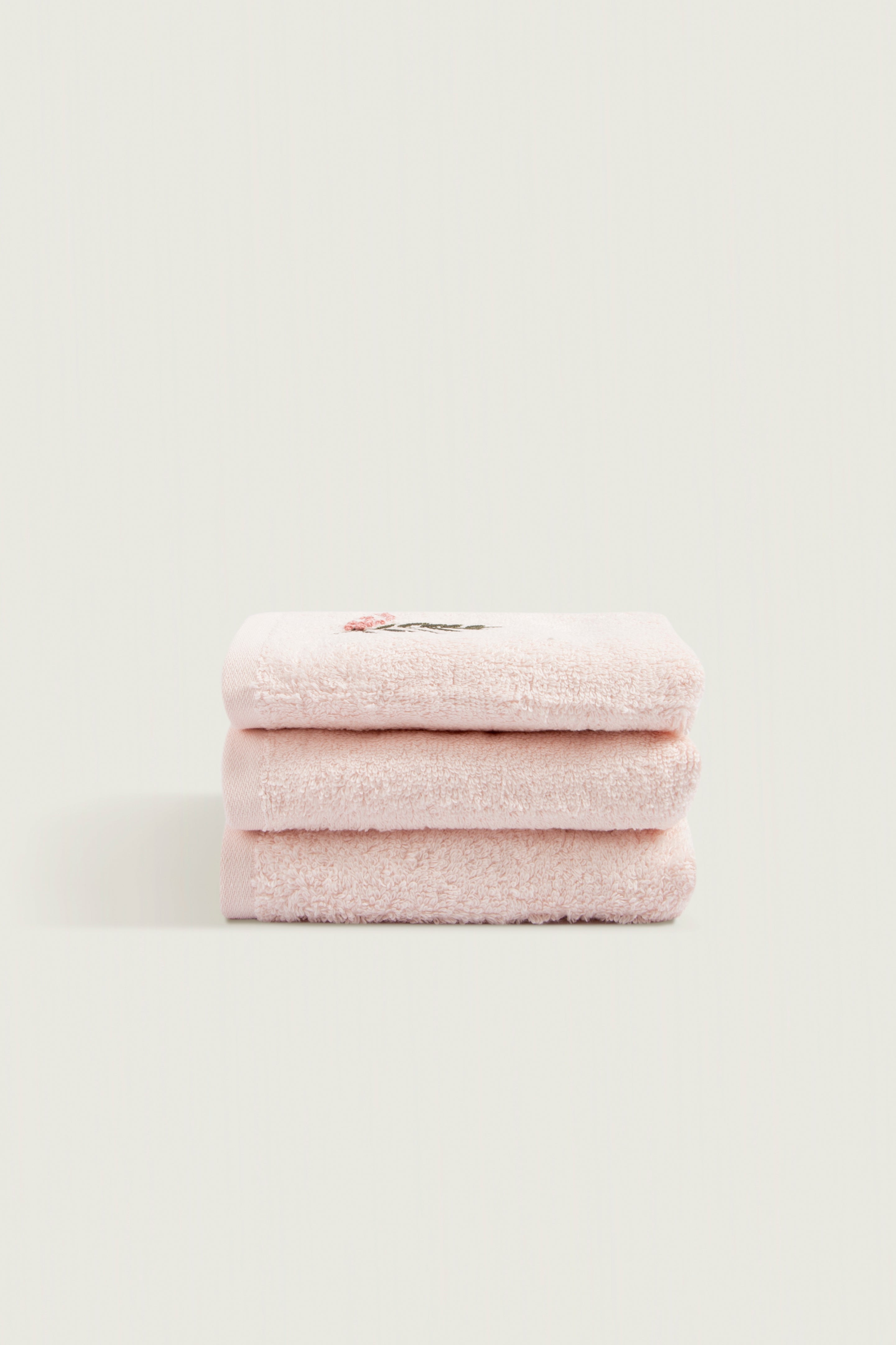 Irya-Rina 3'lü Havlu Setli Pembe-Havlu & Peştamal-1-Milagron.com